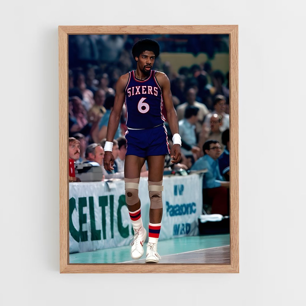 Poster Julius erving ers – affiche Basketball (vue 4)